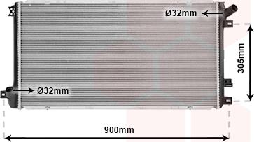 Van Wezel 43002408 - Radiatore, Raffreddamento motore autozon.pro