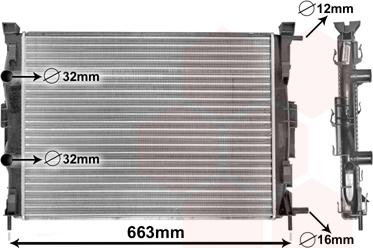 Van Wezel 43002307 - Radiatore, Raffreddamento motore autozon.pro