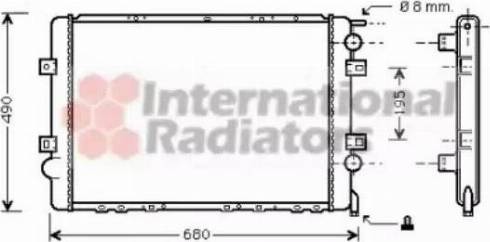 Van Wezel 43002299 - Radiatore, Raffreddamento motore autozon.pro