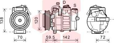 Van Wezel 4300K494 - Compressore, Climatizzatore autozon.pro