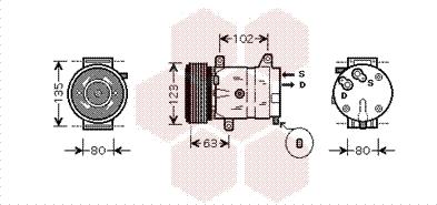 Van Wezel 4300K404 - Compressore, Climatizzatore autozon.pro