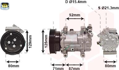 Van Wezel 4300K401 - Compressore, Climatizzatore autozon.pro