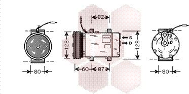 Van Wezel 4300K075 - Compressore, Climatizzatore autozon.pro