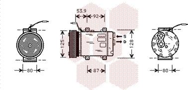 Van Wezel 4300K073 - Compressore, Climatizzatore autozon.pro