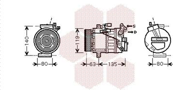 Van Wezel 4300K392 - Compressore, Climatizzatore autozon.pro