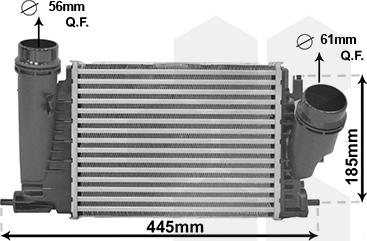 Van Wezel 43014701 - Intercooler autozon.pro