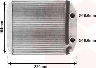 Van Wezel 43016701 - Scambiatore calore, Riscaldamento abitacolo autozon.pro