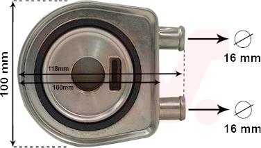 Van Wezel 43013705 - Radiatore olio, Olio motore autozon.pro