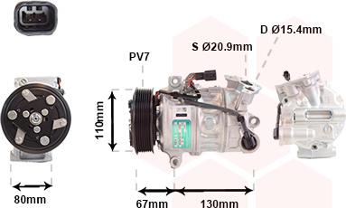 Van Wezel 4301K714 - Compressore, Climatizzatore autozon.pro