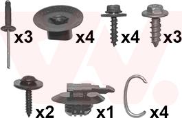 Van Wezel 4381793 - Kit montaggio, Paraurti autozon.pro