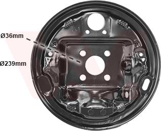 Van Wezel 4339374 - Lamiera paraspruzzi, Disco freno autozon.pro