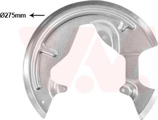 Van Wezel 4331372 - Lamiera paraspruzzi, Disco freno autozon.pro