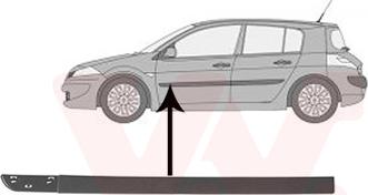Van Wezel 4327423 - Modanatura decorativa / protettiva, Portiera autozon.pro