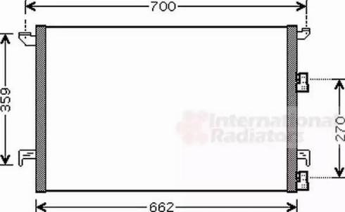 Van Wezel 47005058 - Condensatore, Climatizzatore autozon.pro