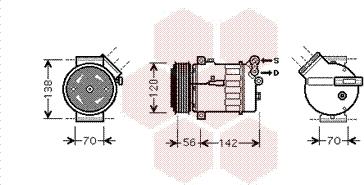 Van Wezel 4700K067 - Compressore, Climatizzatore autozon.pro