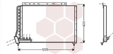 Van Wezel 59005090 - Condensatore, Climatizzatore autozon.pro