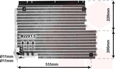 Van Wezel 59005078 - Condensatore, Climatizzatore autozon.pro