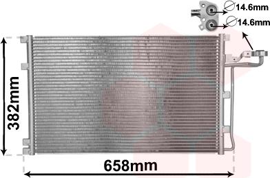 Van Wezel 59005139 - Condensatore, Climatizzatore autozon.pro