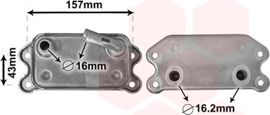 Van Wezel 59003169 - Radiatore olio, Olio motore autozon.pro