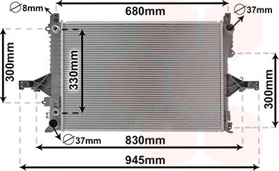 Van Wezel 59002115 - Radiatore, Raffreddamento motore autozon.pro