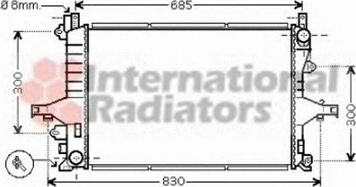 Van Wezel 59002116 - Radiatore, Raffreddamento motore autozon.pro