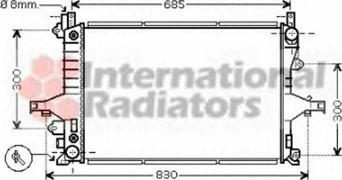 Van Wezel 59002117 - Radiatore, Raffreddamento motore autozon.pro