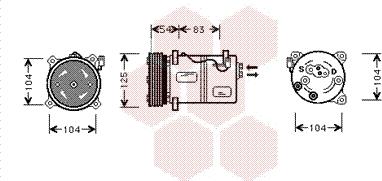 Van Wezel 5900K030 - Compressore, Climatizzatore autozon.pro