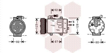 Van Wezel 5900K029 - Compressore, Climatizzatore autozon.pro