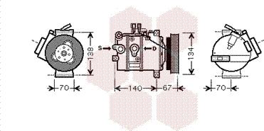 Van Wezel 5900K142 - Compressore, Climatizzatore autozon.pro