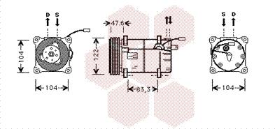 Van Wezel 5900K109 - Compressore, Climatizzatore autozon.pro