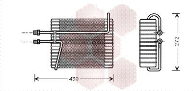 Van Wezel 5900V026 - Evaporatore, Climatizzatore autozon.pro