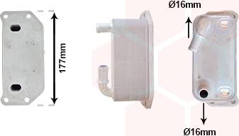 Van Wezel 59013708 - Radiatore olio, Olio motore autozon.pro