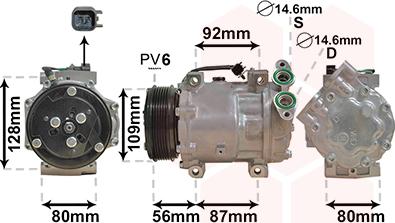 Van Wezel 5901K704 - Compressore, Climatizzatore autozon.pro