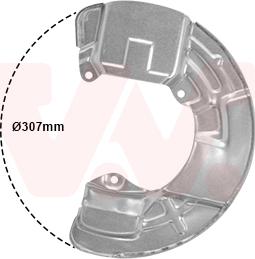 Van Wezel 5920372 - Lamiera paraspruzzi, Disco freno autozon.pro