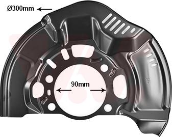 Van Wezel 5405372 - Lamiera paraspruzzi, Disco freno autozon.pro