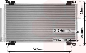 Van Wezel 56015702 - Condensatore, Climatizzatore autozon.pro