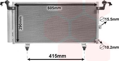 Van Wezel 51005084 - Condensatore, Climatizzatore autozon.pro