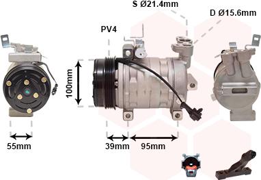 Van Wezel 5100K085 - Compressore, Climatizzatore autozon.pro