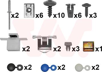 Van Wezel 5894794 - Kit montaggio, Paraurti autozon.pro