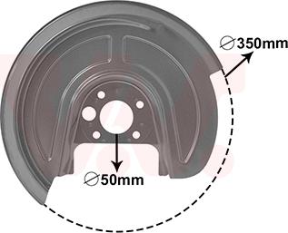 Van Wezel 5892374 - Lamiera paraspruzzi, Disco freno autozon.pro