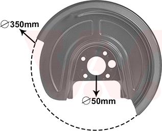 Van Wezel 5892373 - Lamiera paraspruzzi, Disco freno autozon.pro