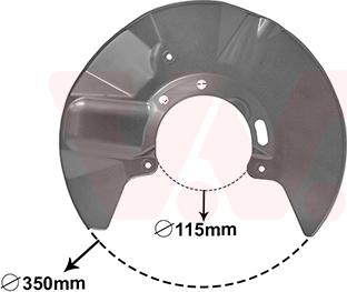 Van Wezel 5897372 - Lamiera paraspruzzi, Disco freno autozon.pro