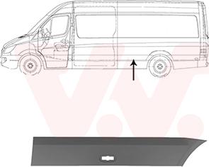 Van Wezel 5862427 - Modanatura decorativa / protettiva, Fiancata autozon.pro