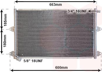 Van Wezel 58005144 - Condensatore, Climatizzatore autozon.pro