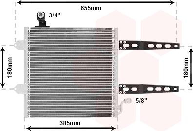 Van Wezel 58005150 - Condensatore, Climatizzatore autozon.pro