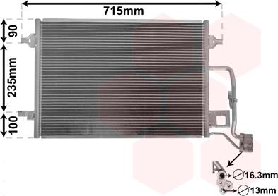 Van Wezel 58005189 - Condensatore, Climatizzatore autozon.pro