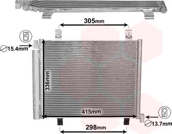 Van Wezel 58005327 - Condensatore, Climatizzatore autozon.pro