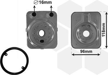 Van Wezel 58003093 - Radiatore olio, Olio motore autozon.pro