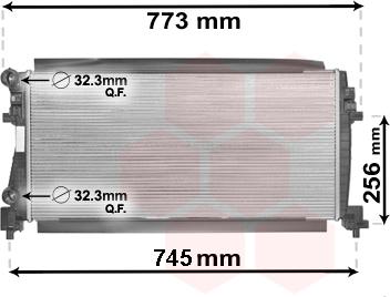 Van Wezel 58002340 - Radiatore, Raffreddamento motore autozon.pro