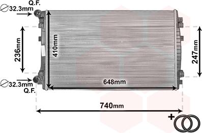 Van Wezel 58002338 - Radiatore, Raffreddamento motore autozon.pro